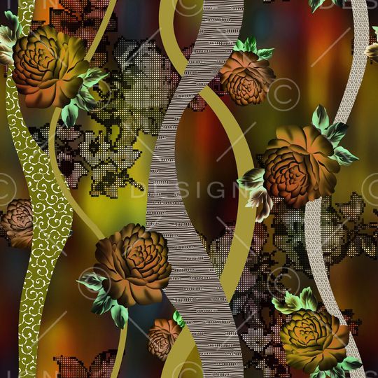 爆款散花印花华亿平台图片