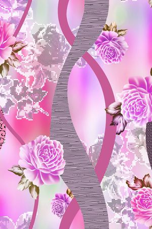 爆款散花印花华亿平台图片