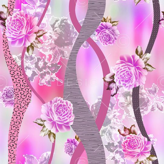 爆款散花印花华亿平台图片