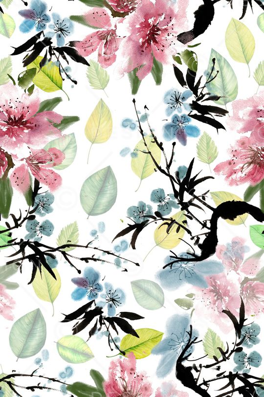 植物印花华亿平台图片