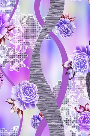 爆款散花印花华亿平台图片