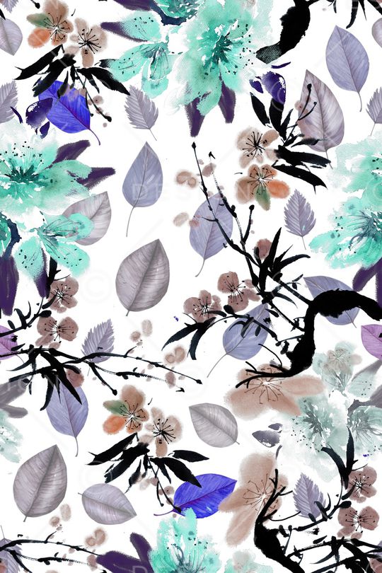 植物印花华亿平台图片