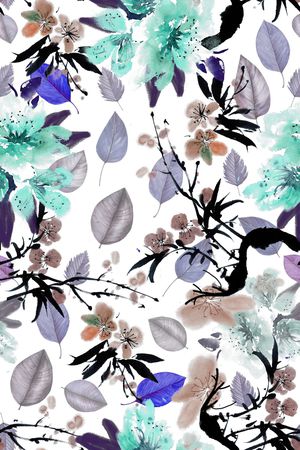 植物印花华亿平台图片