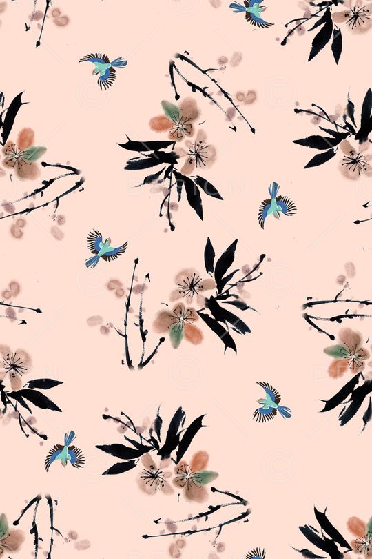 植物印花华亿平台图片