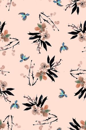 植物印花华亿平台图片