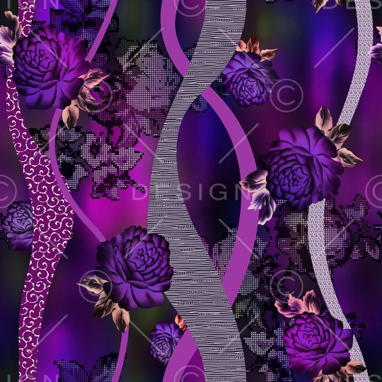 爆款散花印花华亿平台图片