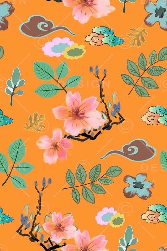 植物印花华亿平台图片