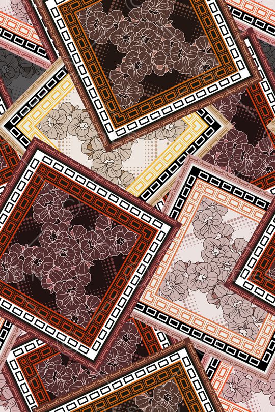 真丝印花华亿平台图片