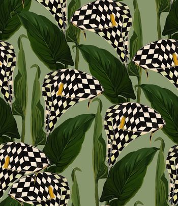 格子印花华亿平台图片