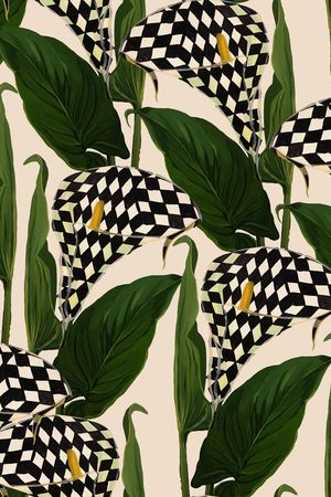 棋盘格印花华亿平台图片