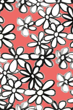 黑白华亿平台印花华亿平台图片