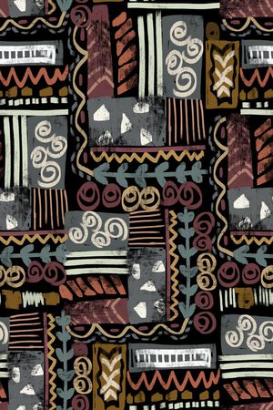 混合拼接印花华亿平台图片