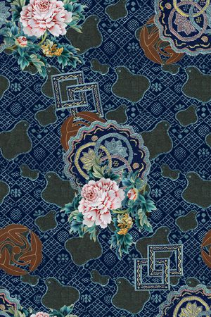 民族风印花华亿平台图片