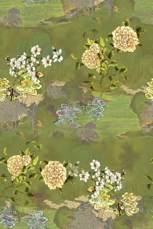 旗袍印花华亿平台图片