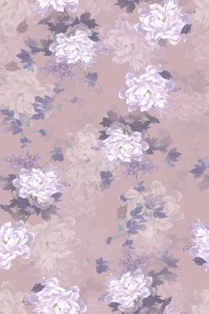 牡丹印花华亿平台图片