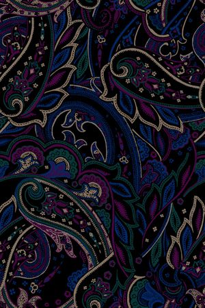 佩斯利印花华亿平台图片