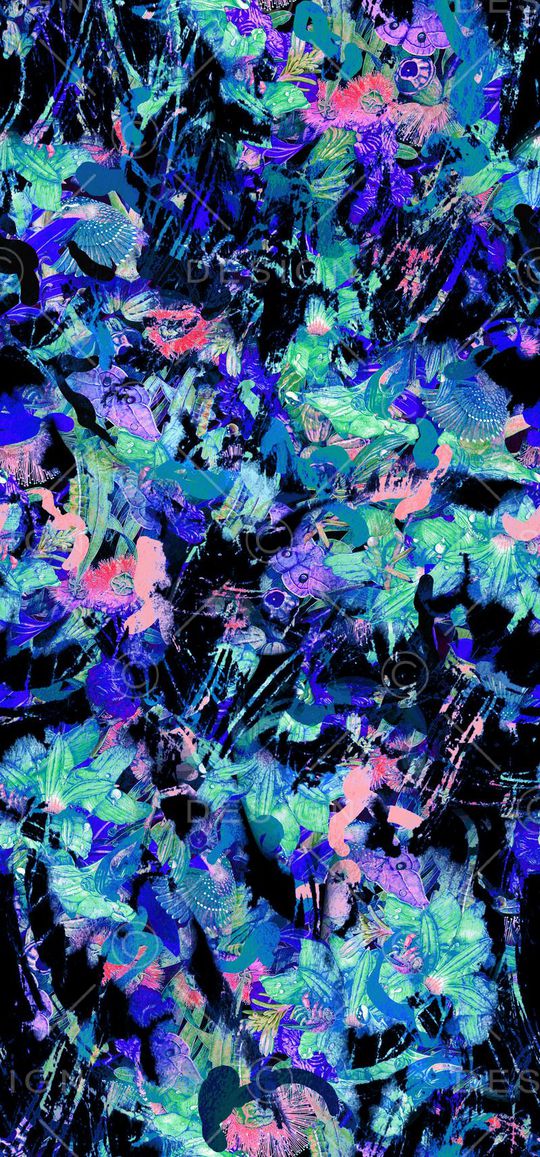 感悟抽象印花华亿平台图片