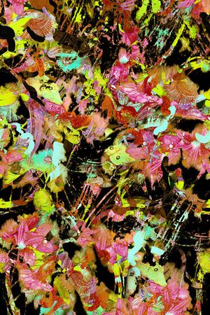 感悟抽象印花华亿平台图片