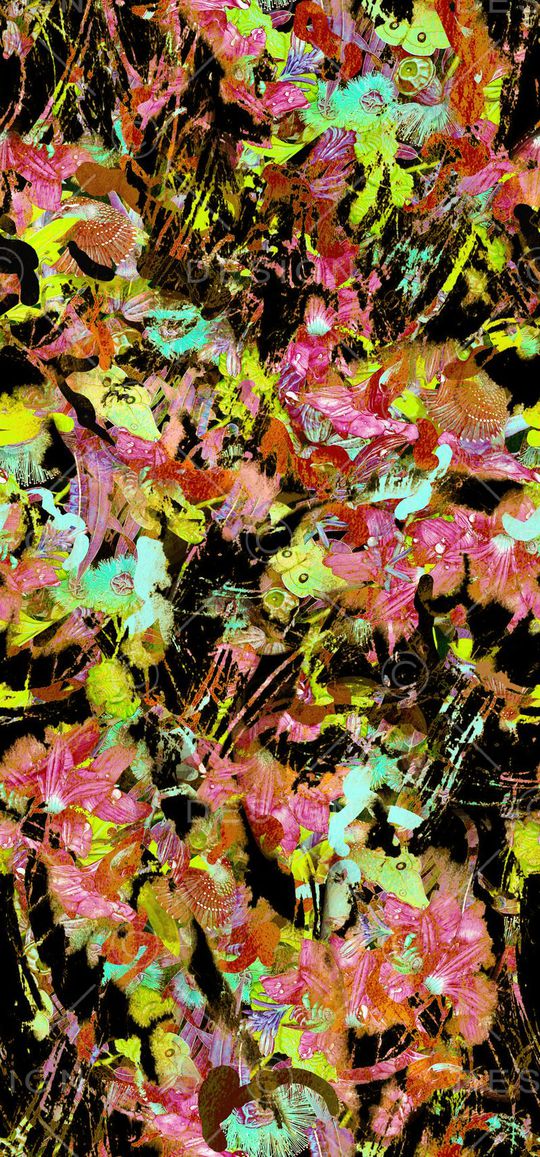 感悟抽象印花华亿平台图片