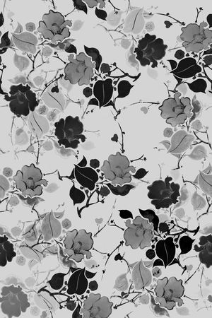 黑白印花华亿平台图片