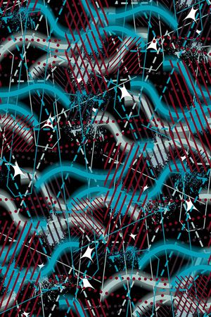 抽象印花华亿平台图片