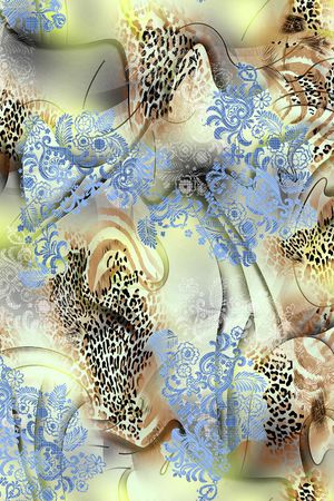 抽象印花华亿平台图片