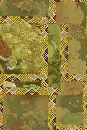 旗袍印花华亿平台图片