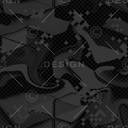 抽象男装印花华亿平台图片