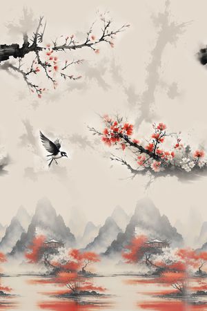 梅花印花华亿平台图片