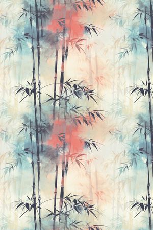 水墨风印花华亿平台图片