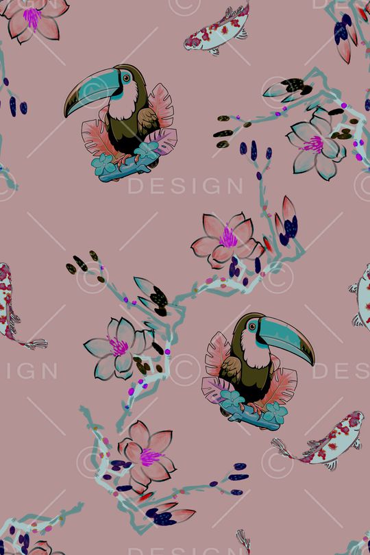 植物印花华亿平台图片