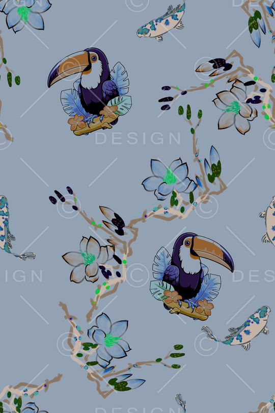 植物印花华亿平台图片