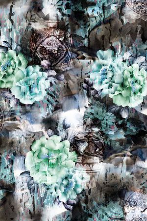 爆款散花印花华亿平台图片