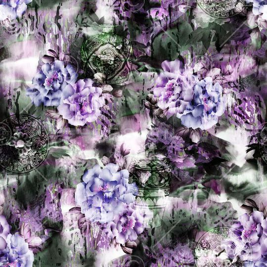 爆款散花印花华亿平台图片