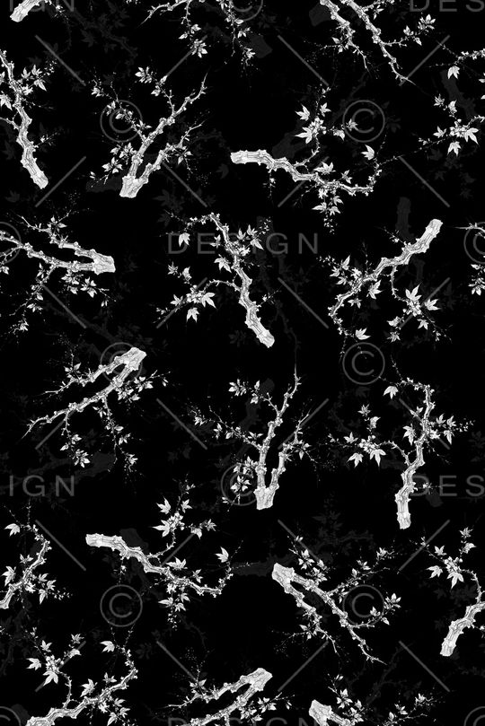 树枝印花华亿平台图片