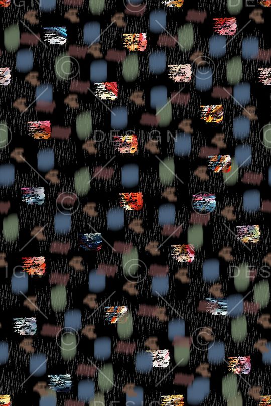 晕染肌理印花华亿平台图片