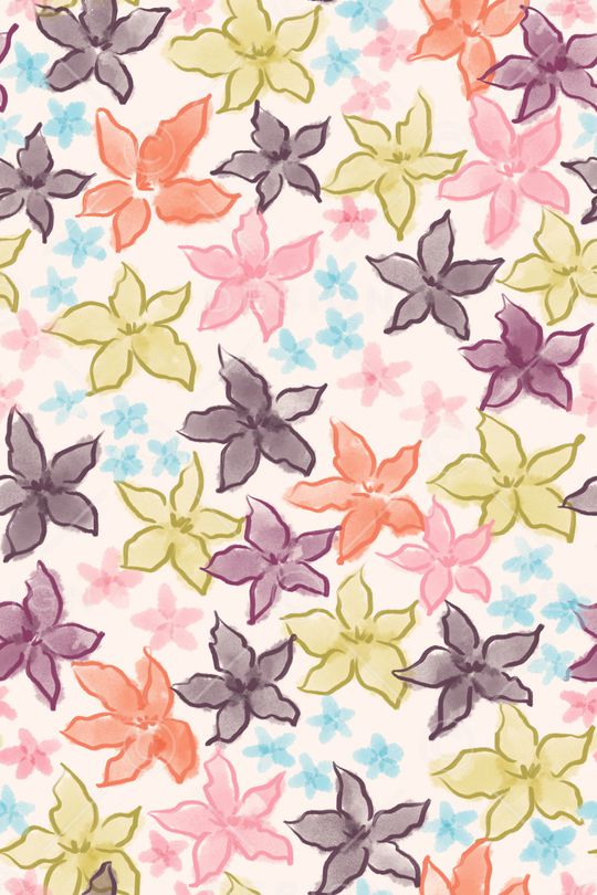 小清新印花华亿平台图片