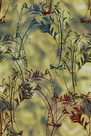 竹子印花华亿平台图片