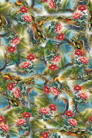 风景印花华亿平台图片