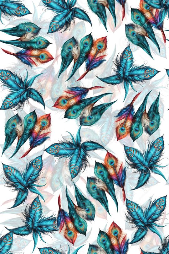 羽毛印花华亿平台图片