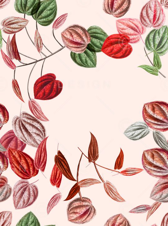 绿植树叶印花华亿平台图片