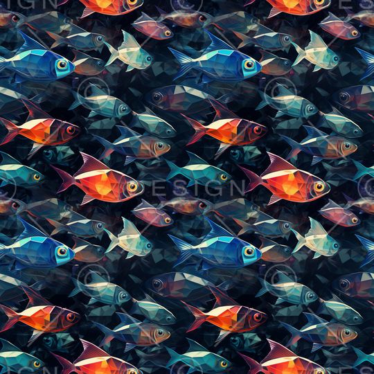 鱼印花华亿平台图片