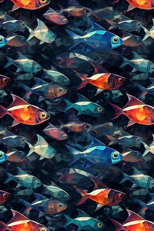 鱼印花华亿平台图片