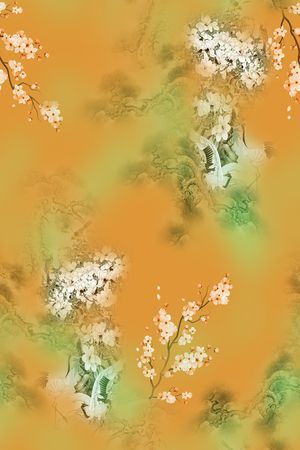 梅花印花华亿平台图片