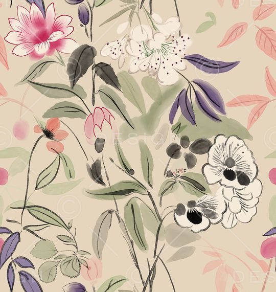 中国风印花华亿平台图片