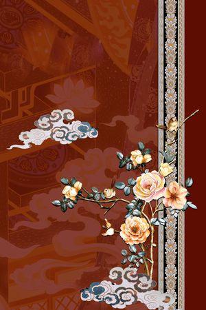 旗袍印花华亿平台图片