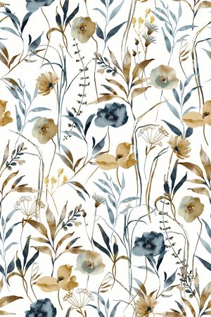 清爽底花卉印花华亿平台图片