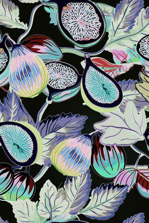 黑底印花华亿平台图片