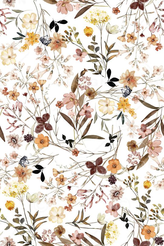 清爽底花卉印花华亿平台图片