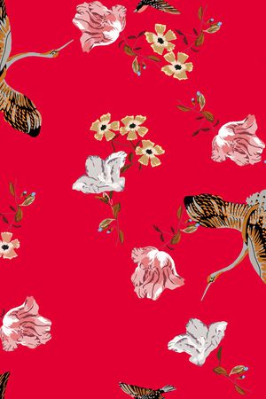 中国风印花华亿平台图片